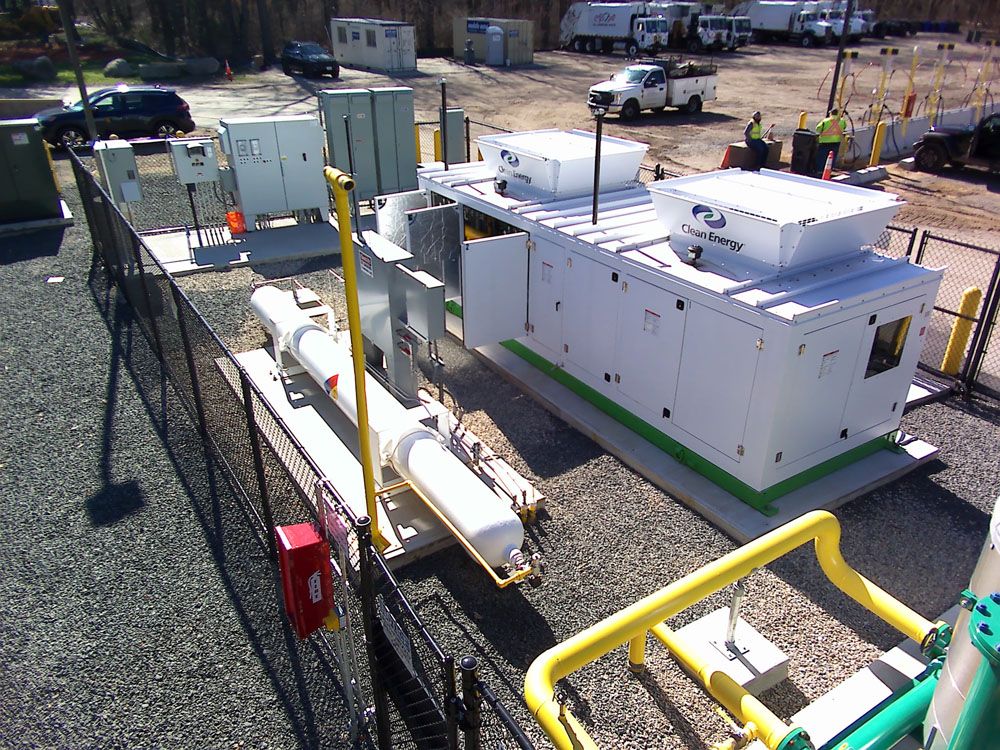 Clean Energy-USA Hauling & Recycling New CNG Station